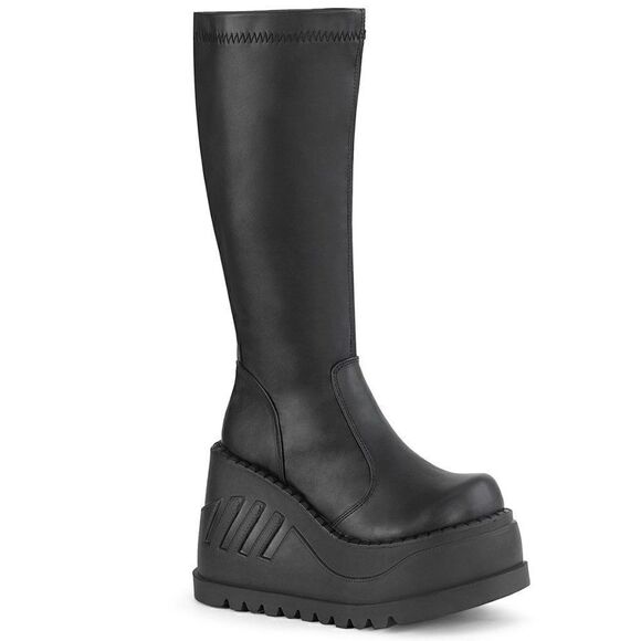 BNIB! Demonia Stomp-200 Black Vegan Platform Boot - Picture 1 of 1